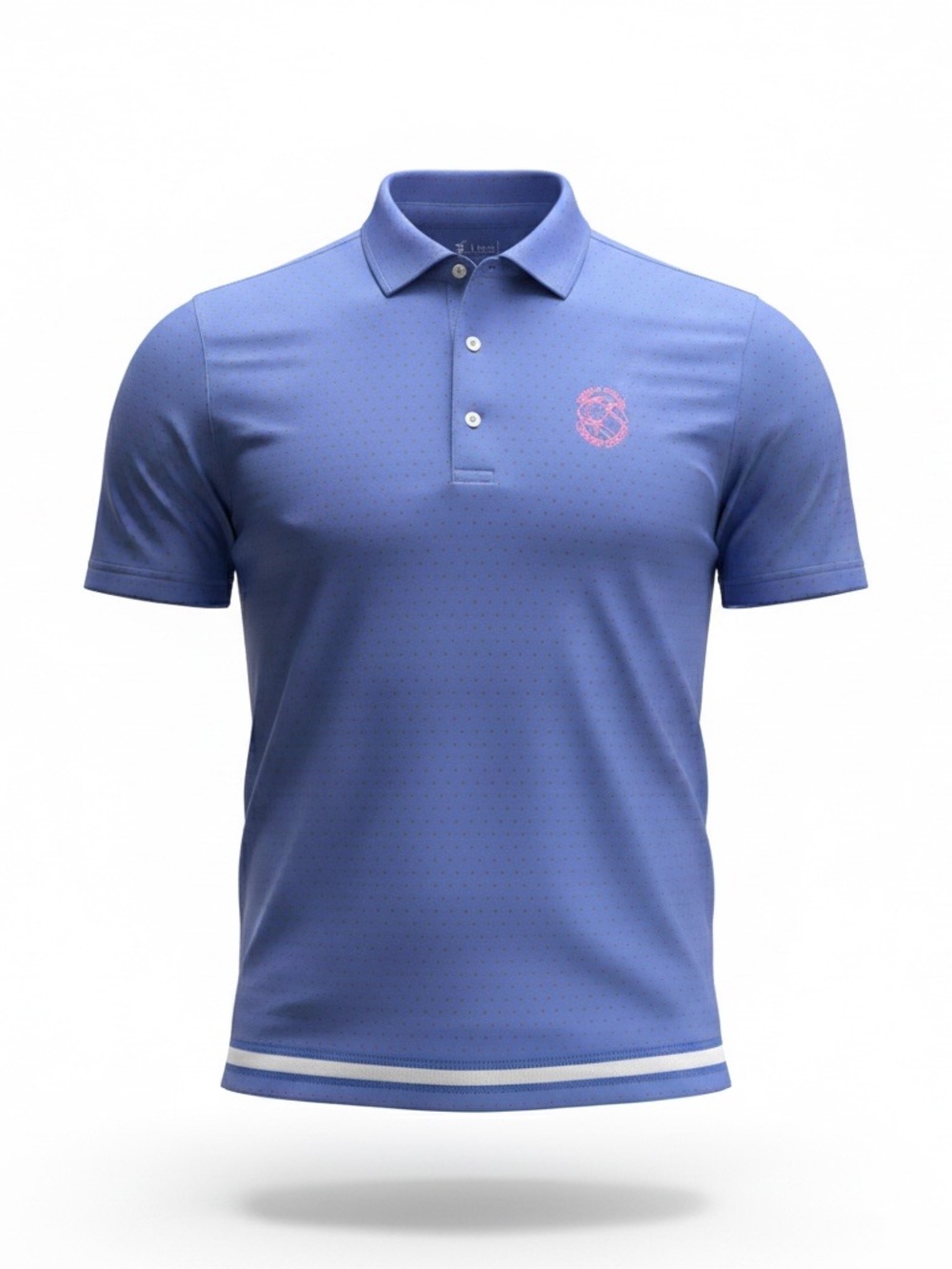 Fairway & Greene Blue Pebble Beach Coaches Classic Golf Polo Large